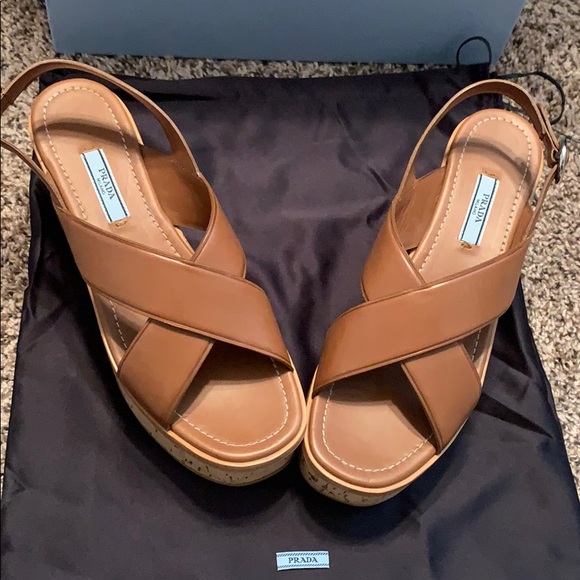 New!!!!!! Original Prada Calzature Donna Wedge! - Picture 2 of 5